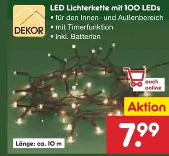 Netto Marken-Discount Dekor LED Lichterkette Angebot