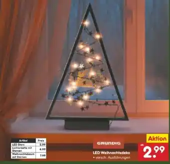 Netto Marken-Discount Grundig LED Weihnachtsdeko Angebot
