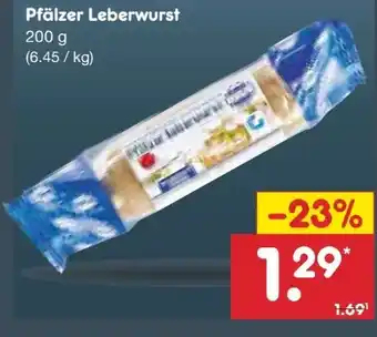 Netto Marken-Discount Cornelius Pfälzer Leberwurst Angebot