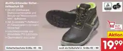 Netto Marken-Discount Multifunktionaler Sicherheitsschuh und Stiefel S3 Angebot
