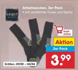 Netto Marken-Discount Spirit of Colours Herren Arbeitssocken 3er Pack Angebot
