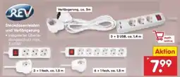 Netto Marken-Discount Rev Steckdosenleisten und Verlängerung Angebot