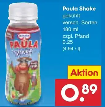 Netto Marken-Discount Dr. Oetker Paula Shake Angebot