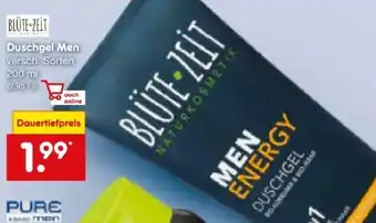 Netto Marken-Discount Blütezeit Naturkosmetik Duschgel Men Energy Angebot