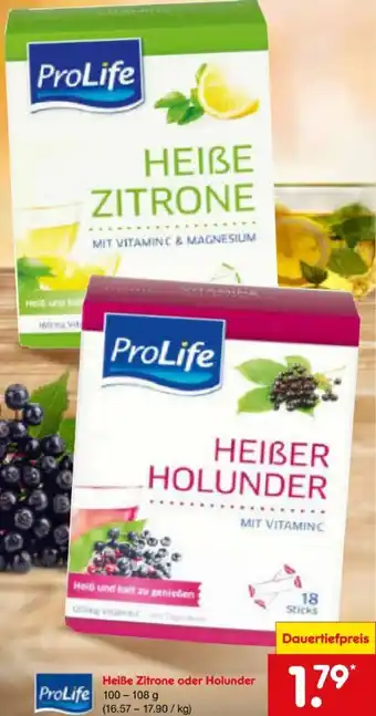 Netto Marken-Discount Pro Life Heiße Holunder Angebot