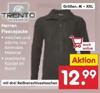 Netto Marken-Discount Trento Collection Herren Fleecejacke Angebot