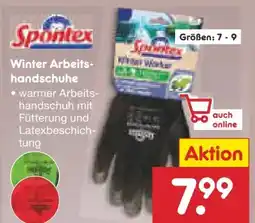 Netto Marken-Discount Spontex Winter Arbeitshandschuhe Angebot