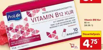 Netto Marken-Discount Pro Life Vitamin B12 Kur Angebot