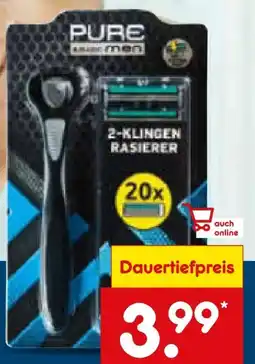 Netto Marken-Discount Pure & Basic Rasiersystem Angebot