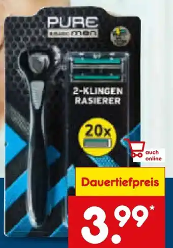 Netto Marken-Discount Pure & Basic Rasiersystem Angebot