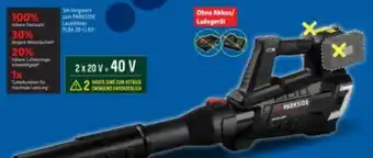 Lidl Parkside Performance Akku-Turbinenlaubbläser PPTLBA 40-Li C3 Angebot