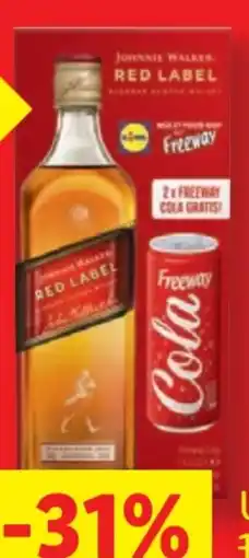 Lidl Johnnie Walker Red Label & Freeway Cola Geschenkset Angebot