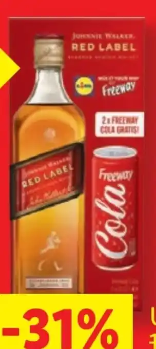 Lidl Johnnie Walker Red Label & Freeway Cola Geschenkset Angebot