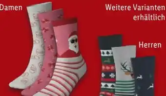Lidl Esmara Damen-Weihnachtssocken 3 Paar Angebot