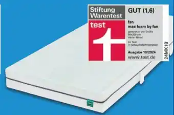 Lidl f.a.n. Fan Mehrzonen-Komfortschaumkern-Matratze max foam by Angebot