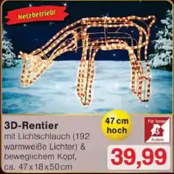 Jawoll 3D-Rentier Angebot