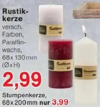 Jawoll Rustikkerze Angebot