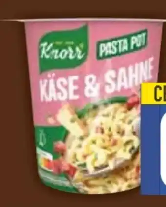 E-Center Knorr Pasta Snack Pot Käse & Sahne Angebot