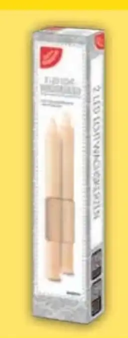 E-Center Gut & Günstig 2 LED Echtwachskerzen Angebot