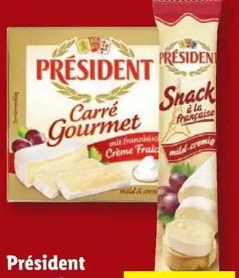 Lidl Président Käse-Snack Angebot