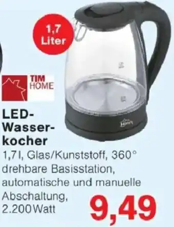 Jawoll TIM HOME LED Wasserkocher Angebot