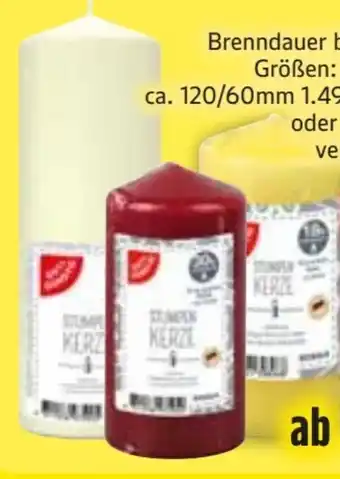Edeka Gut & Günstig Stumpenkerzen Angebot
