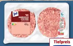 REWE Center ja! Rinder-Hamburger Angebot