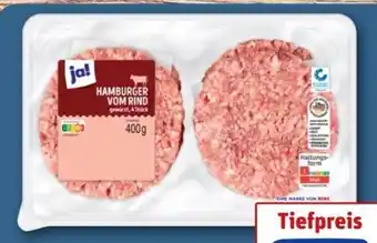 REWE Center ja! Rinder-Hamburger Angebot