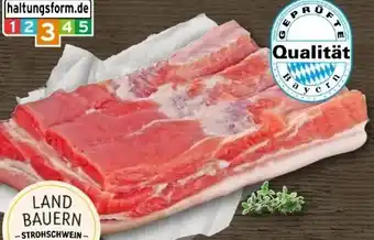 REWE Center Metzgerei Landbauern Schweinebauchscheiben Angebot
