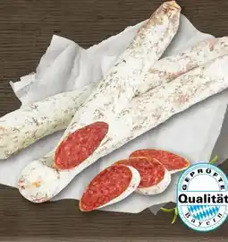 REWE Center Metzgerei Landbauern Schiller Strohschwein Bistrosalami Angebot