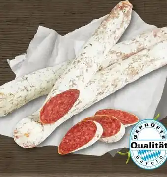 REWE Center Metzgerei Landbauern Schiller Strohschwein Bistrosalami Angebot