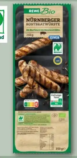 REWE Center Rewe Bio Nürnberger Rostbratwürste Angebot