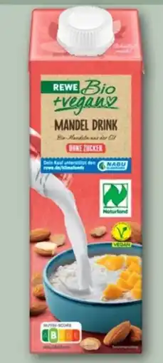 REWE Center Rewe Bio Mandeldrink vegan Angebot