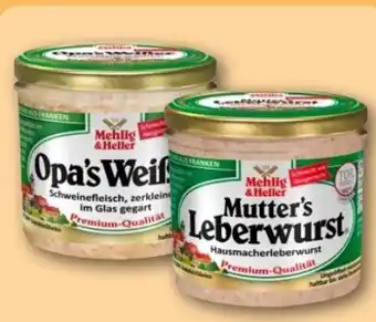 REWE Center Mehlig & Heller Wurst im Glas Angebot