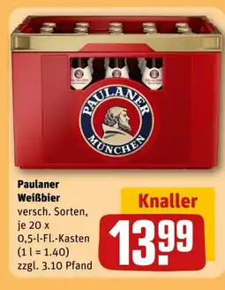 REWE Paulaner Weißbiere Angebot