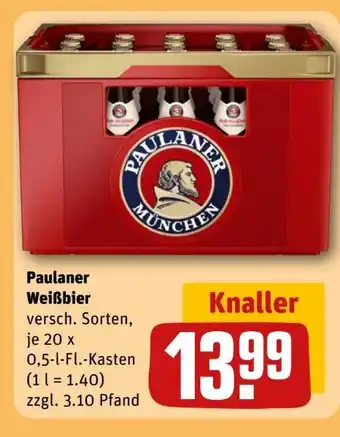 REWE Paulaner Weißbiere Angebot