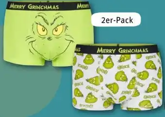 REWE Center Dr. Seuss Enterprises The Grinch Herren Boxershorts 2er-Pack Angebot