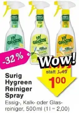 Jawoll Surig Hygreen Reiniger Spray Angebot