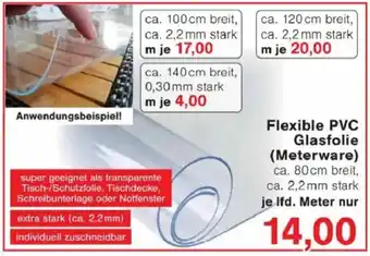 Jawoll Flexible PVC Glasfolie (Meterware) Angebot