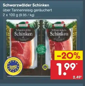 Netto Marken-Discount Tannenhof Schwarzwälder Schinken Angebot