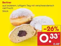 Netto Marken-Discount Netto Backstube Berliner Angebot