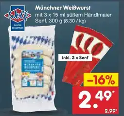 Netto Marken-Discount Wolf Münchner Weißwurst Angebot