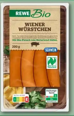 REWE Rewe Bio Wiener Würstchen Angebot