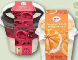 REWE Rewe to go Dessert Cheesecake Kirsch Schoko Angebot