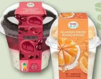 REWE Rewe to go Dessert Cheesecake Kirsch Schoko Angebot