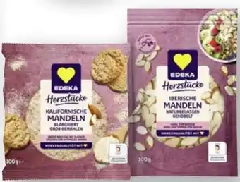 Scheck-in-Center Edeka Herzstücke Kalifornische Mandeln Angebot