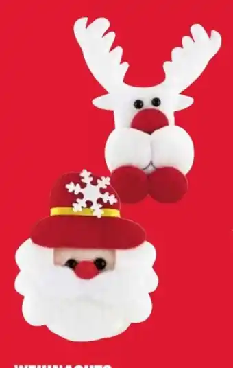 Scheck-in-Center Weihnachts-LED-Button Angebot