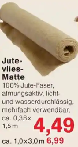 Jawoll Jutevlies Matte Angebot