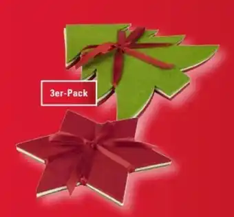 Scheck-in-Center Weihnachts-Dekomatte Stern & Baum Angebot