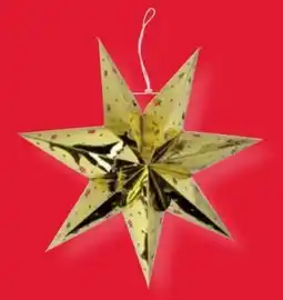 Scheck-in-Center Weihnachts-LED-Papierstern Angebot